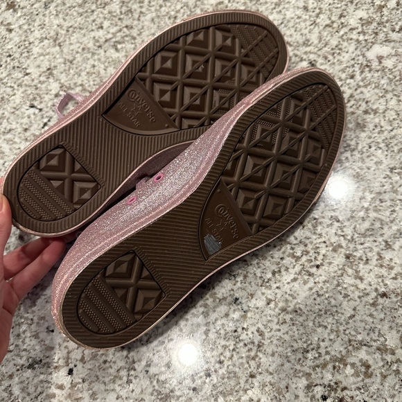 Converse Women's Sparkling Pink Sneakers - Picture 3 of 4